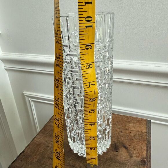 Vintage Art Glass Crystal Vase by Jiri Repasek Union 1970 10” - Picture 8 of 11